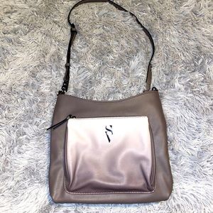 Vera Wang Dark/Light Grey Crossbody Bag